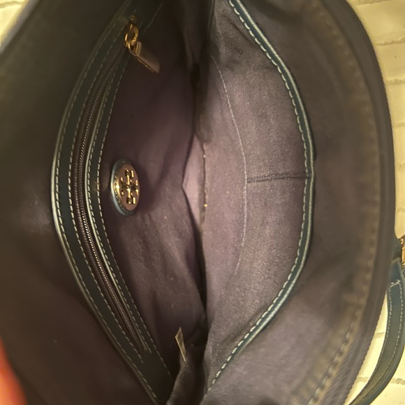 Tory Burch crossbody bag classic purple and blue - Picture 3 of 4